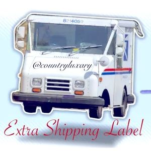 Extra shipping label over 5 pounds and giftaways